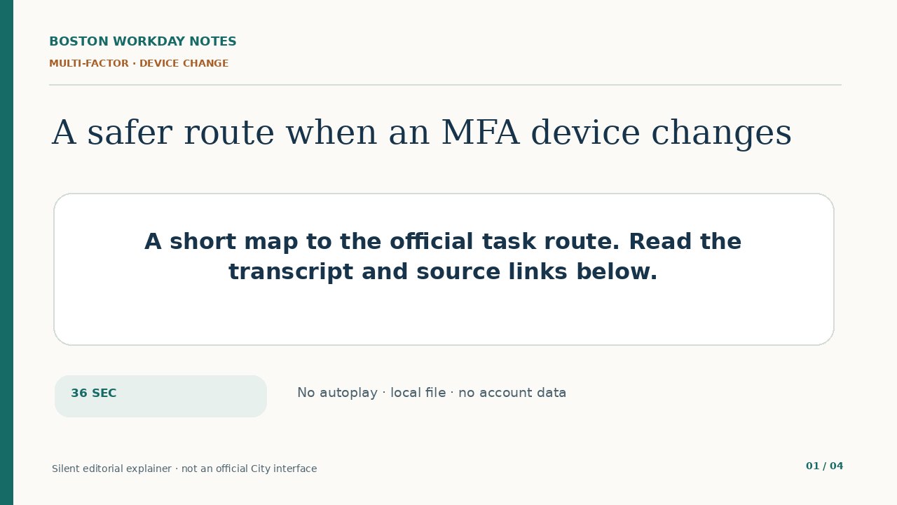 A safer route when an MFA device changes